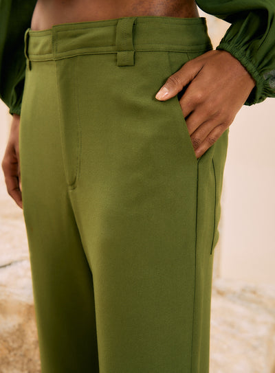 Ebru Pant Green