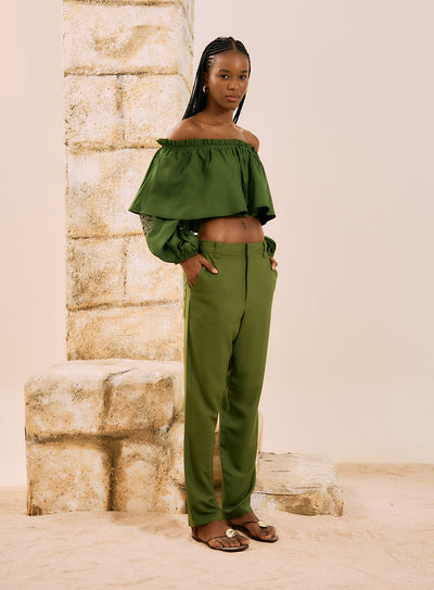 Ebru Pant Green