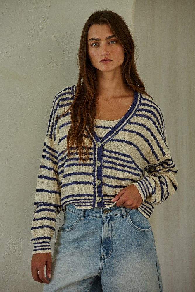 Alder Sweater Natural Blue