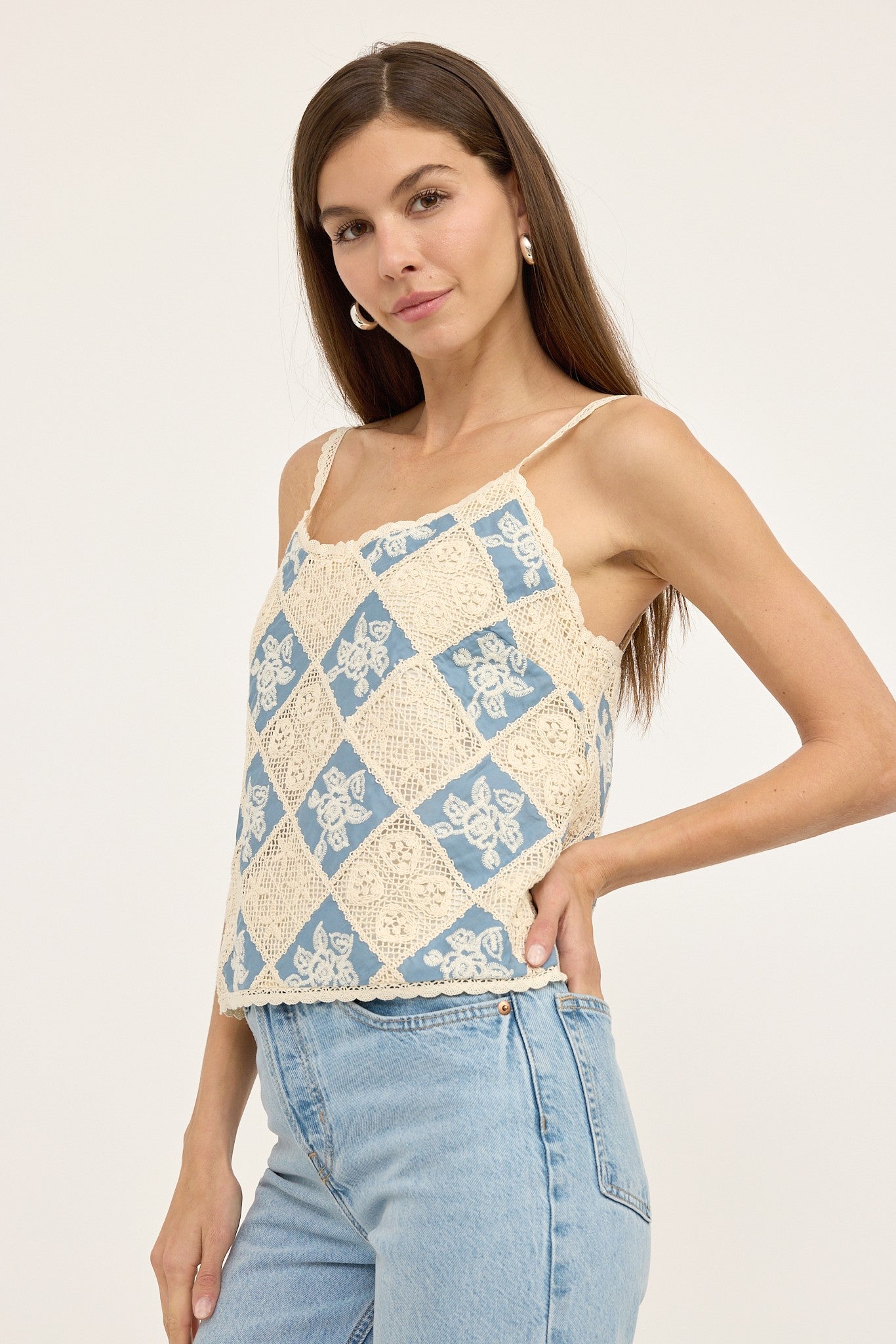 Creinfa Set Natural Chambray