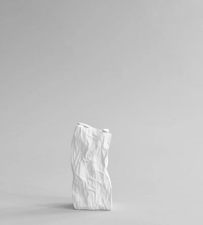 Kami Vase Medio Bone White
