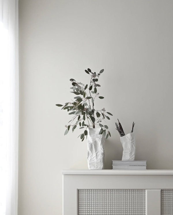Kami Vase Medio Bone White
