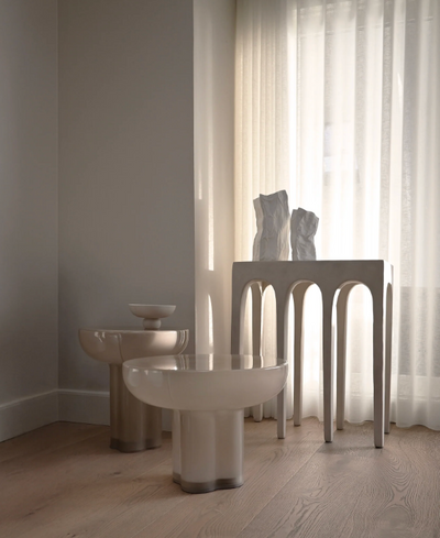 Kami Vase Medio Bone White