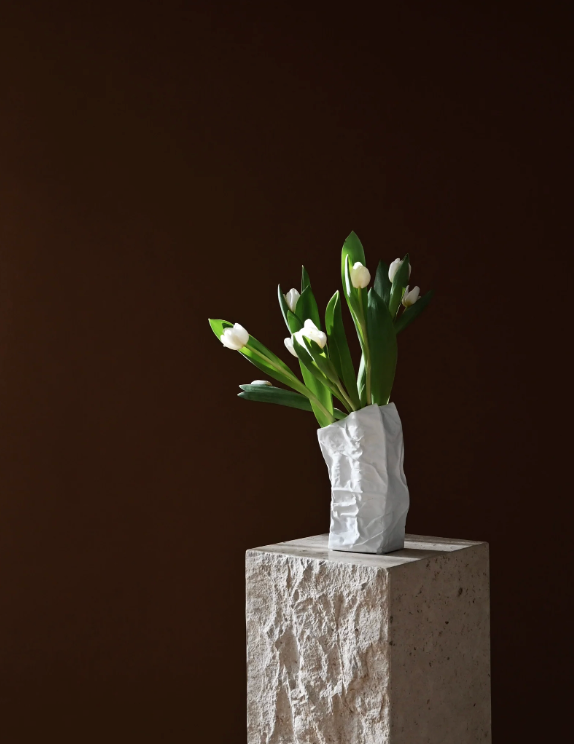 Kami Vase Mini Bone White