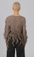 Jacquard Cardigan with Frills Browm