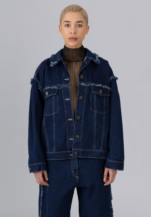 Carmina Jacket Navy Denim