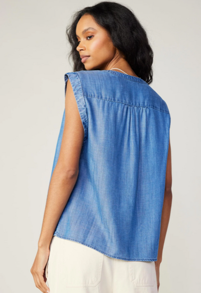 Boxy Top Chambray
