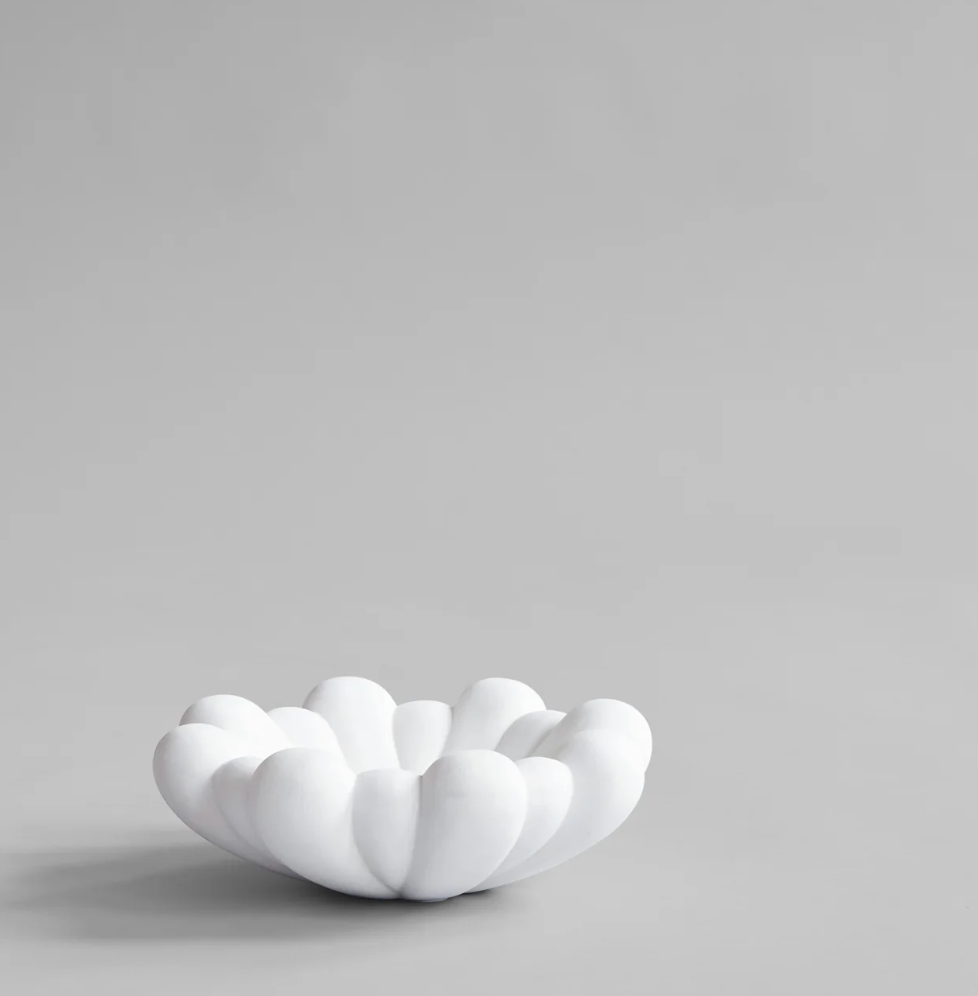 Bloom Tray Medio Bone White