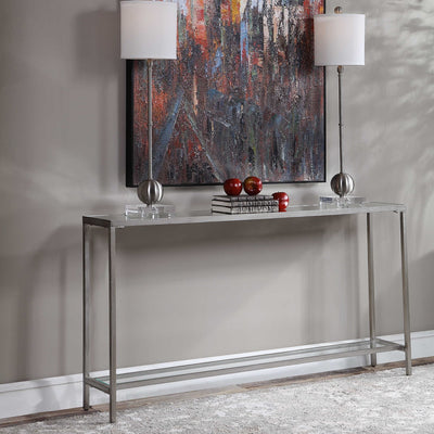 Hayley Console Table, Silver