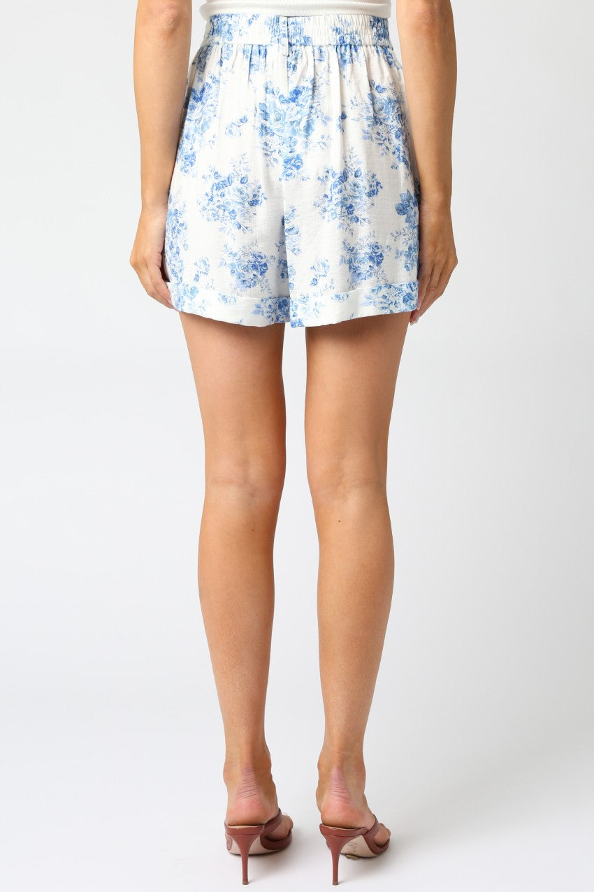 Eden Set Floral Off White Blue