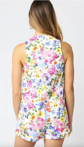 Alemin Romper White Multi