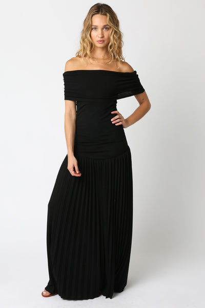 Elina Drop Dress Black