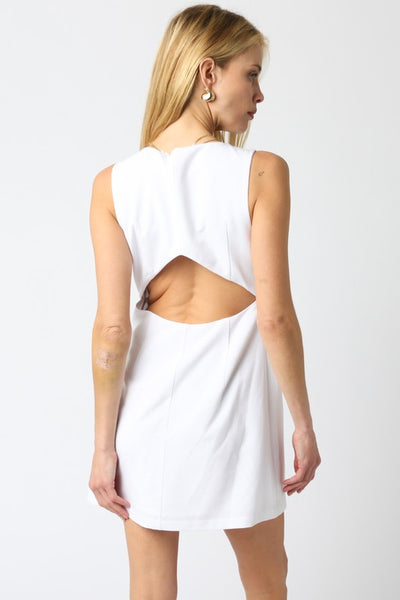 Jakey Pocket Dress White