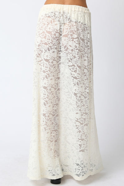 Sofia Laced Skirt Cream