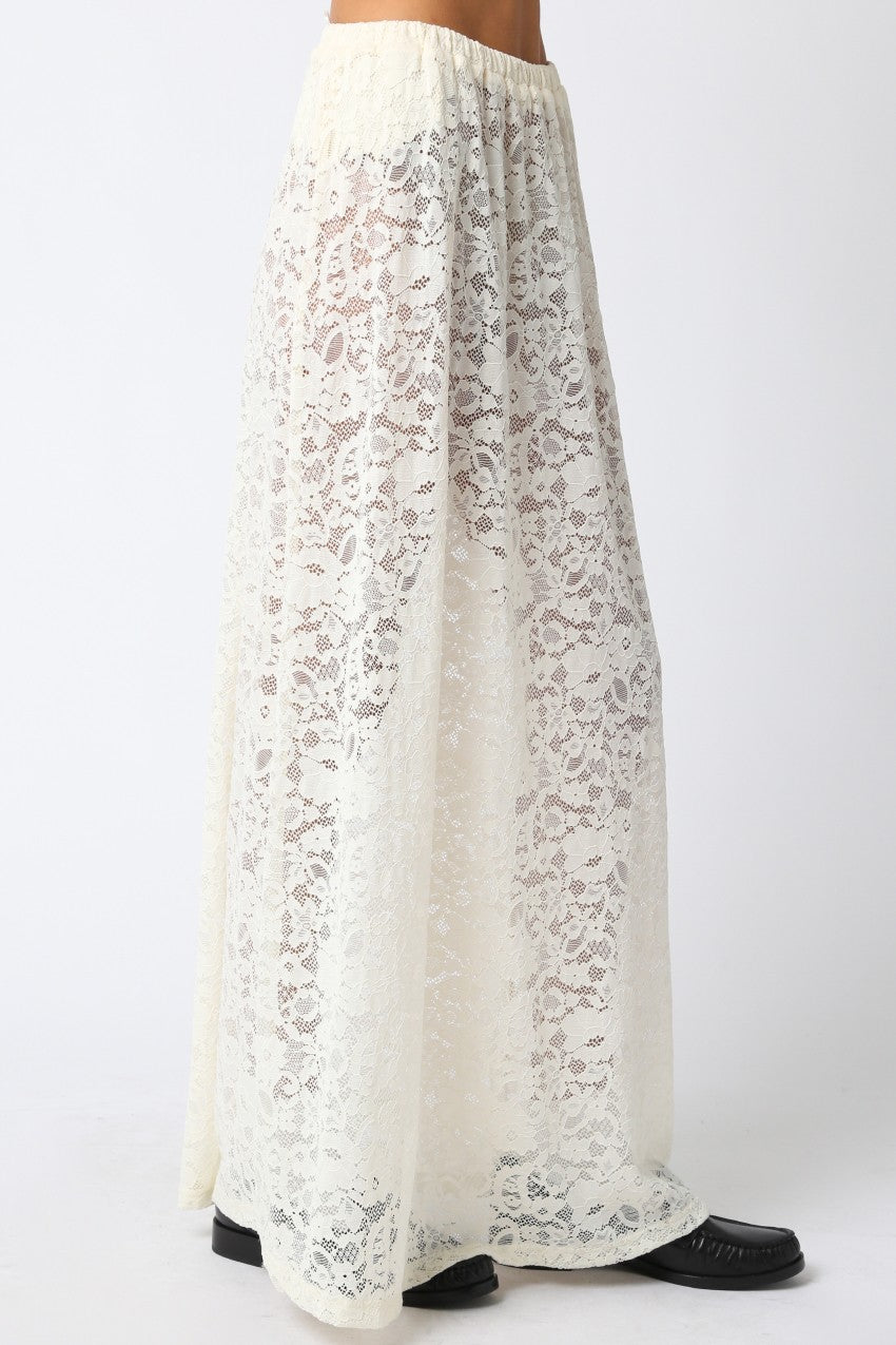 Sofia Laced Skirt Cream