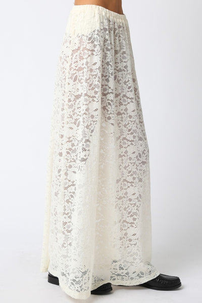 Sofia Laced Skirt Cream