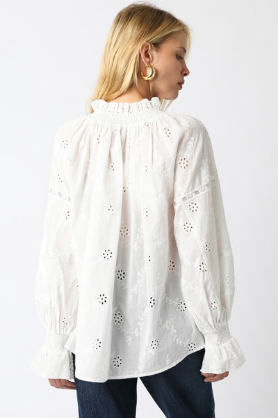 Lamie Laced Shirt White