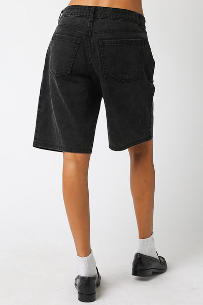 Bianca Denim Jorts Black