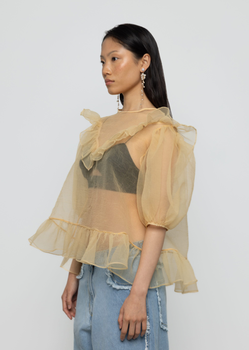 Geni Top Organza Yellow