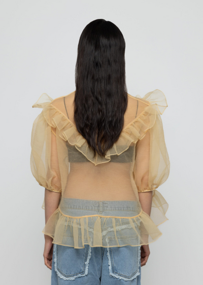 Geni Top Organza Yellow