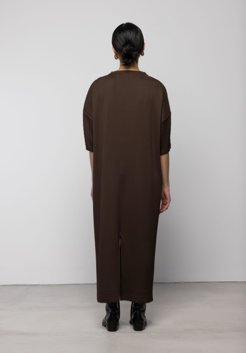 Knoer Shirt Dress Brown
