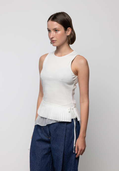 Tiana Top Off White