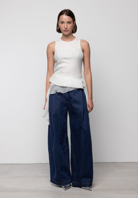 Tiana Top Off White