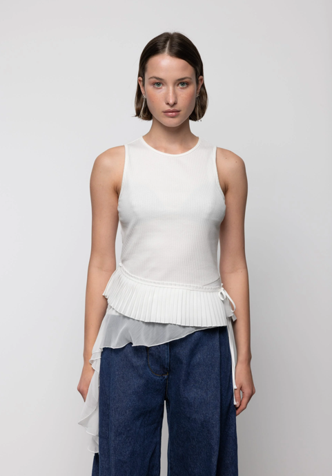 Tiana Top Off White