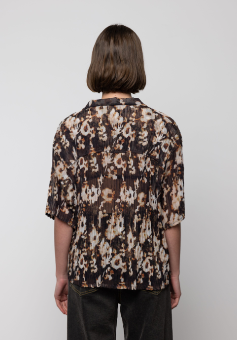 Sheer Chiffon Shirt Print