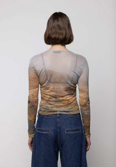 Iuren Mesh Top Print