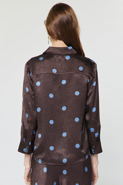 Dilia Shirt Polka Dot Brown