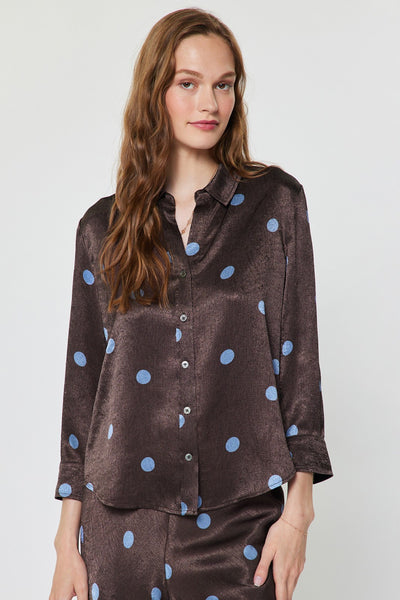 Dilia Shirt Polka Dot Brown