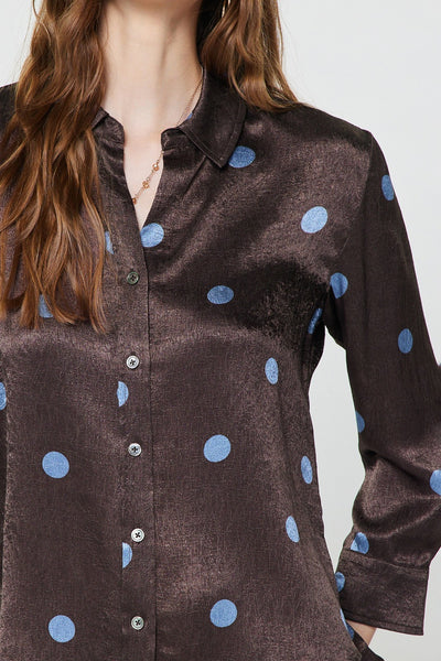 Dilia Shirt Polka Dot Brown