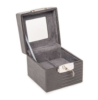 Watch Box 2-Slot Grey Lizard