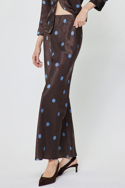 Dilia Pant Polka Dot Brown