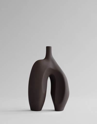 Ni Vase Medio Brown