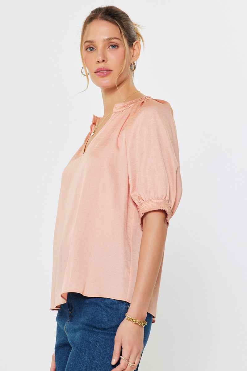 Vivien Blouse Peach