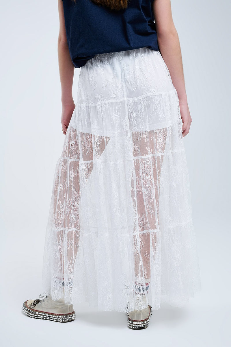 Abigail Skirt White