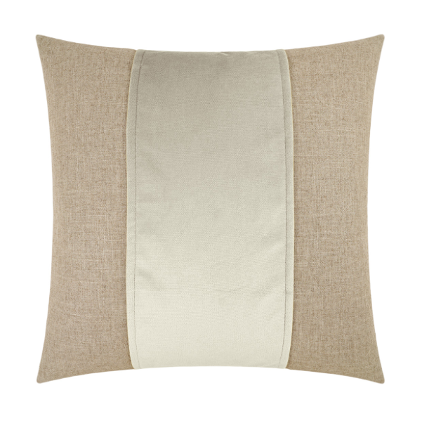 Jefferson Band Square Ivory Feather Down Fill 24x24