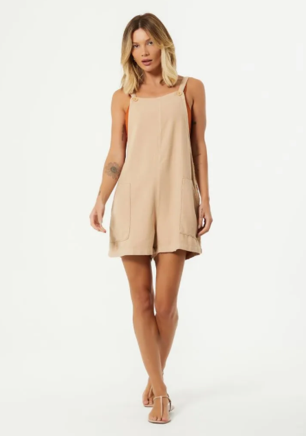 Anita Short Jumpsuit Beige