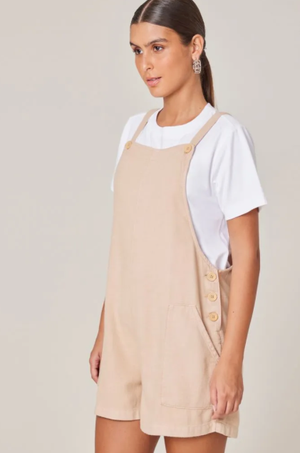 Anita Short Jumpsuit Beige