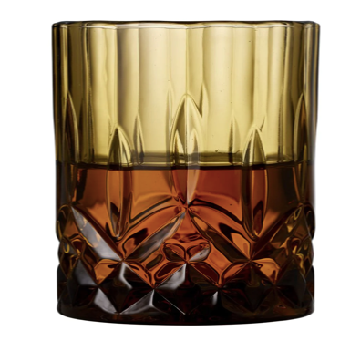 Whisky glass Sorrento 32 cl 4 pcs Amber