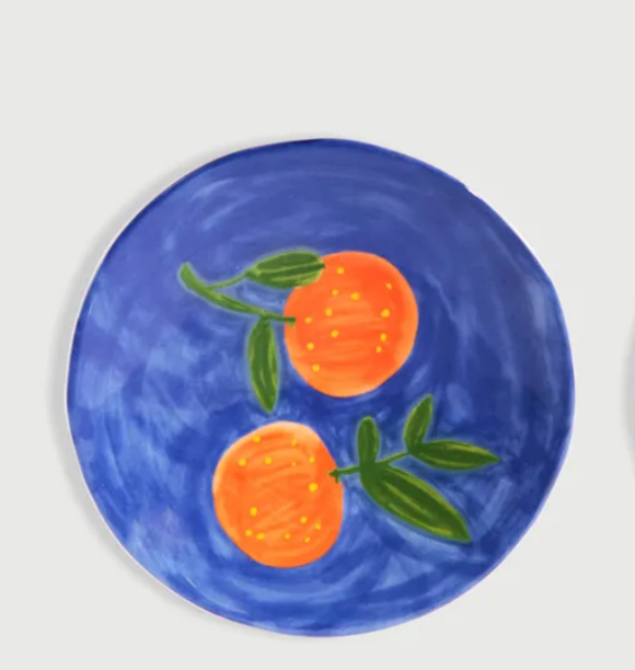 Plate Orange Colour