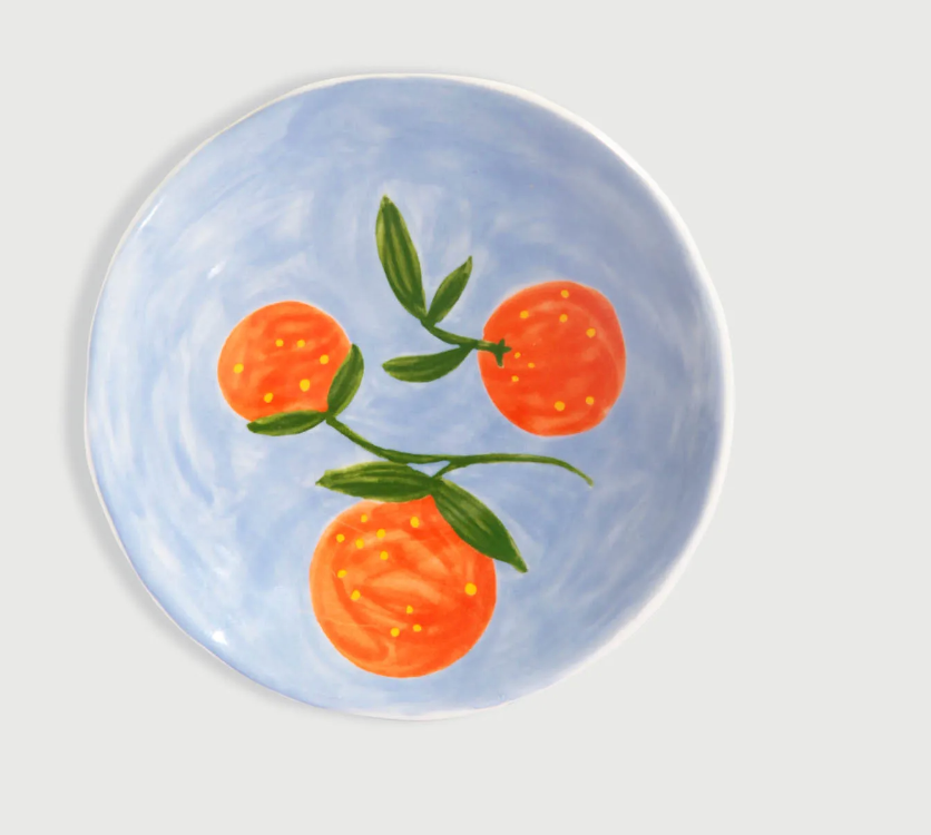 Plate Orange Colour