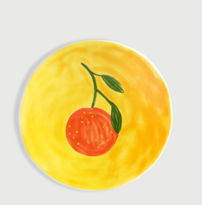 Plate Orange Colour