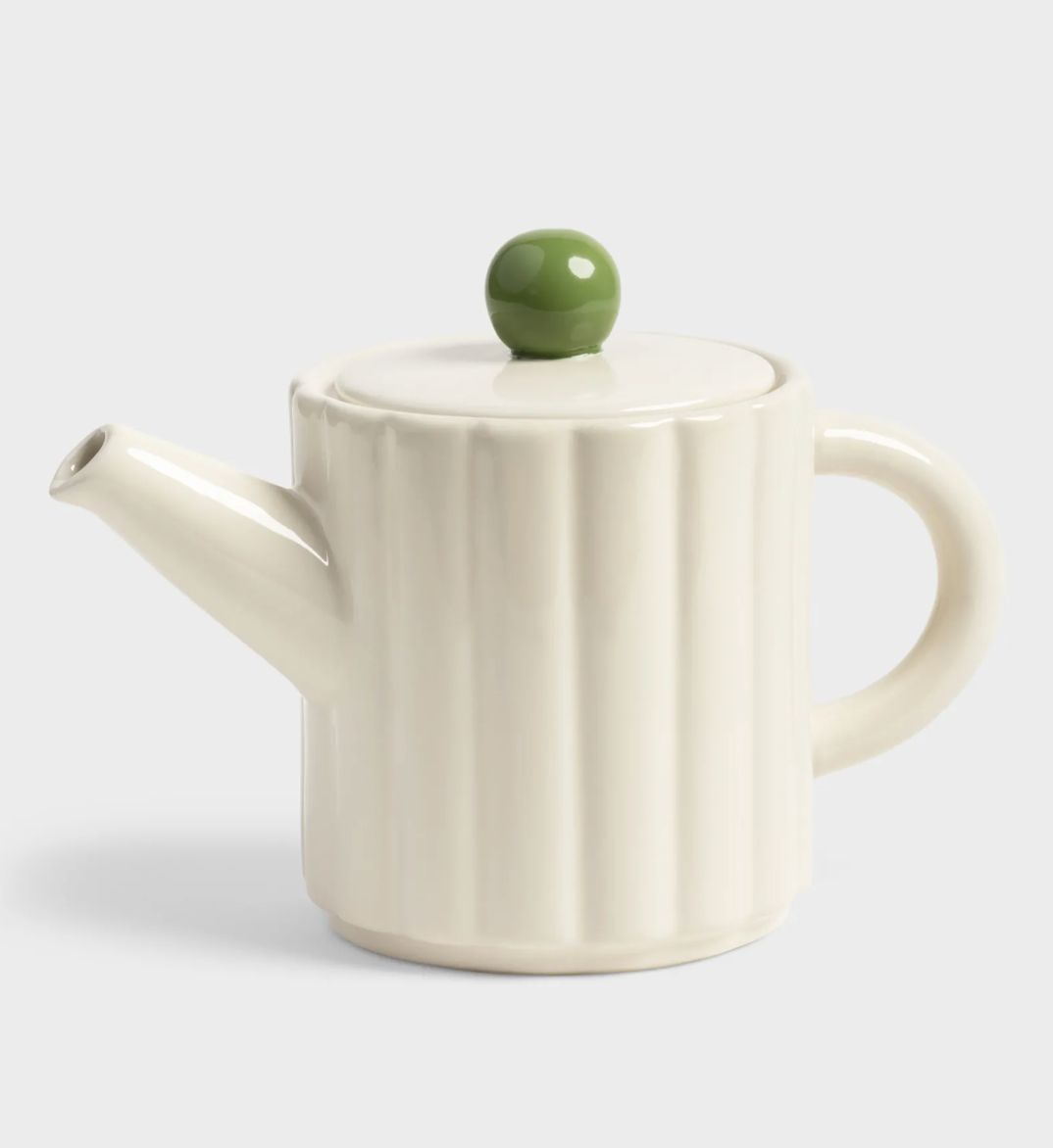 Teapot tube off white