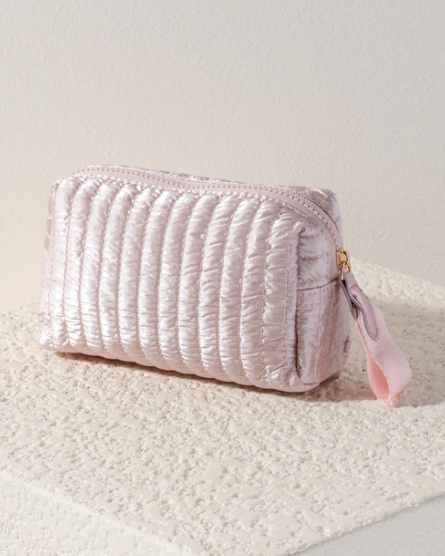 Logan Boxy Cosmetic Pouch Rose