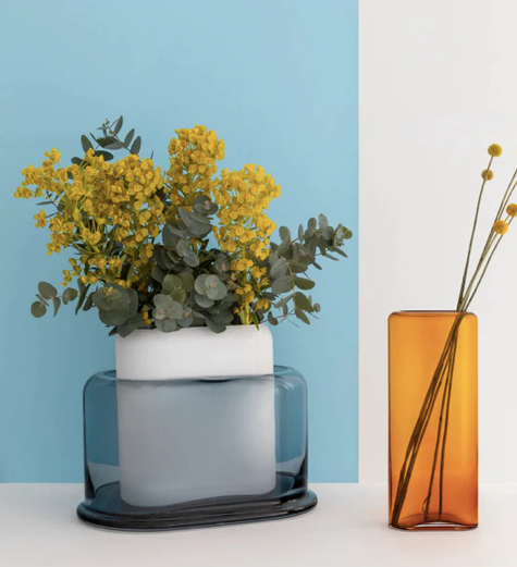 Layers Vase Medium opal white