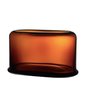 Layers Vase Wide amber