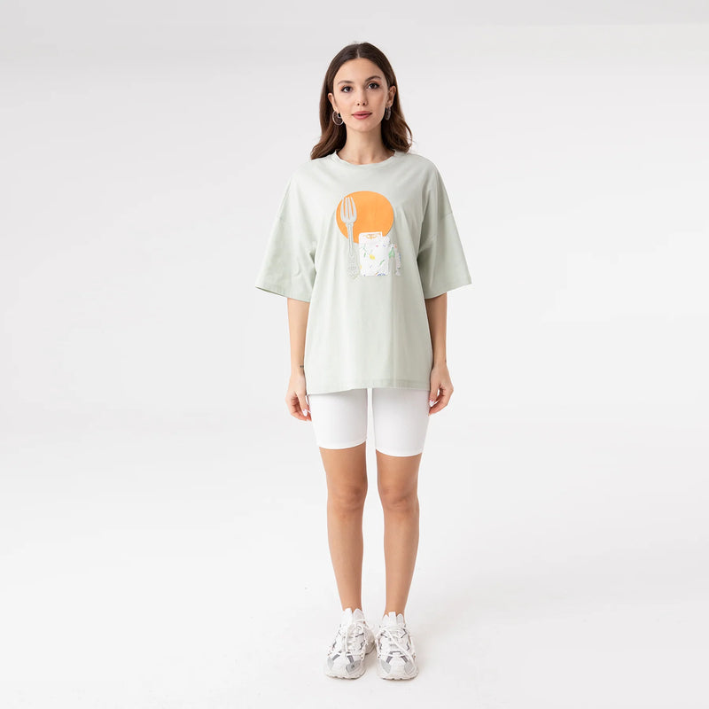 Embroidery T-Shirt Mint